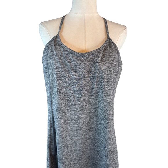 NWT Calvin Klein Medium Performance Heather Gray Racerback Athletic Dress - Picture 5 of 16
